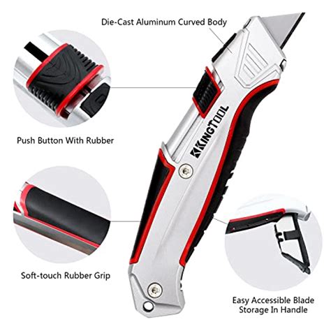 stainless steel industrial grade automatic self retracting box cutter|automatic box cutter with safety blade.